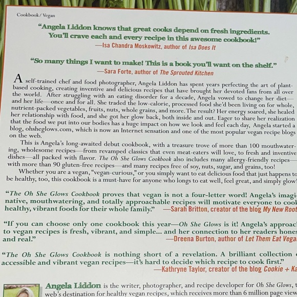 The Oh She Glows Vegan Cookbook Angela Liddon Paperback VGUC - Picture 7 of 9